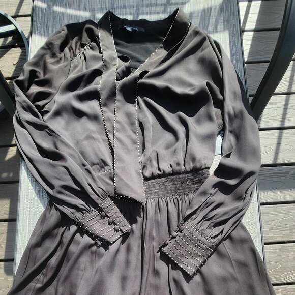 Beaded Smocked Blouson Dress, size M, NWT - Picture 9 of 11